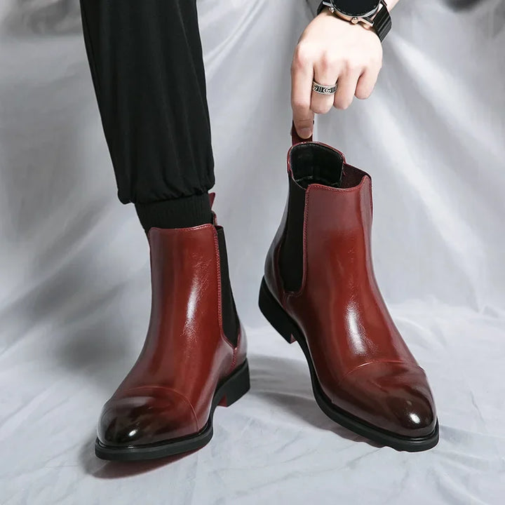 LORENZO LEATHER CHELSEA BOOTS