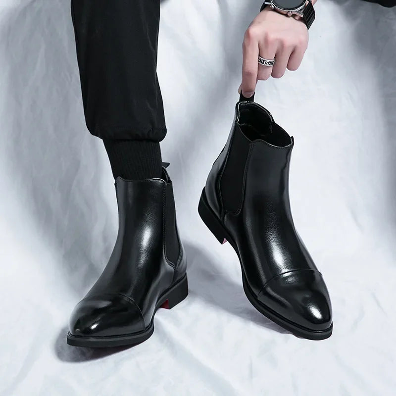 LORENZO LEATHER CHELSEA BOOTS