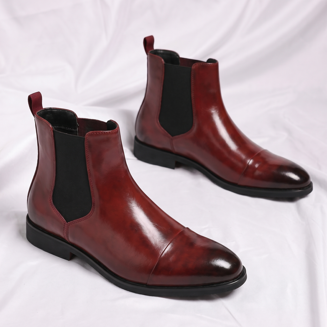 LORENZO LEATHER CHELSEA BOOTS